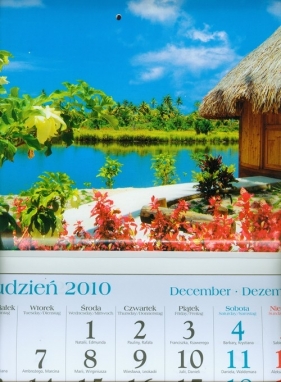 Kalendarz 2011 KT10 Wakacje trójdzielny