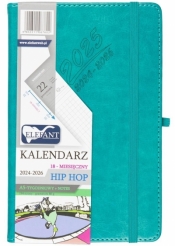 Kalendarz 2024/2026 A5 18M + notes Hip Hop turkus