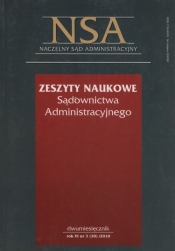 Zeszyty Naukowe Sądownictwa Administracyjnego 2010/03