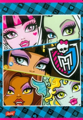 Zeszyt Monster High w linie 32 strony A5 niebieska - <br />