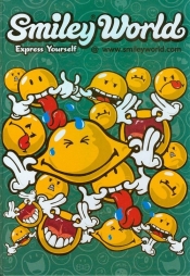 Brulion A4 w kratkę 96 kartek Smiley World ciemna zieleń - <br />
