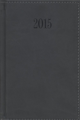 Kalendarz 2015 Książkowy Dzienny B6 z obszyciem TUCSON szary - <br />