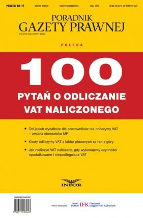 100 pytań o odliczanie vat naliczonego - <br />