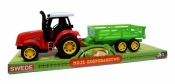 Traktor z przyczepą