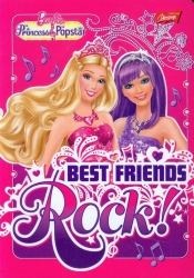 Zeszyt A5 Barbie w 3 linie 16 kartek Best friend rock - <br />