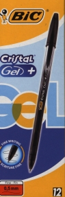 Długopis Cristal Gel FINE + czarny PD12