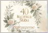 Zaproszenie Rocznica ślubu 40 (10szt)