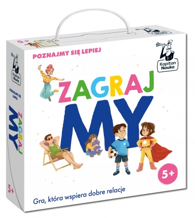 <img src='https://webimage.pl/pics/603/9/d9788368899603.jpg' style='height:440px' /> ZagrajMY. Gra, która wspiera dobre relacje. Kapitan Nauka