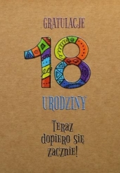 Kartka okolicznościowa eko Urodziny 18 TS49