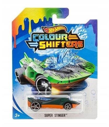 Hot Wheels: Samochód zmieniający kolor - Super Stinger (BHR15/BHR19)