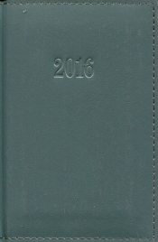 Kalendarz 2016 Książkowy dzienny B6 Lux szary - <br />