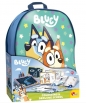 Bluey szkoła rysowania z plecakiem