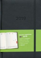 Kalendarz 2019 KK-A5TL książkowy A5 tygodniowy Lux czarny (KK-A5TL)