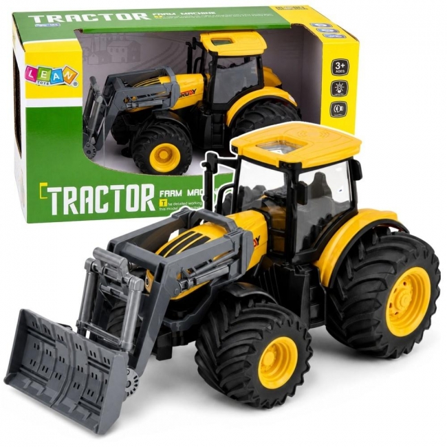 <img src='https://webimage.pl/pics/604/5/d5907990205604.jpg' style='height:440px' /> Traktor ze spychaczem 1:24