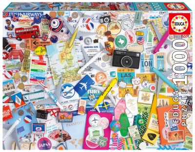 Puzzle Podróżny kolaż 1000 el 114102