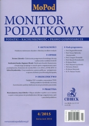 Monitor Podatkowy rocznik 22 Nr 2015/04 - <br />