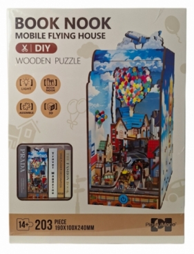 Puzzle drewniane 3D domek