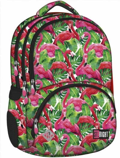 Plecak 4-komorowy Spine-Friendly Flamingo