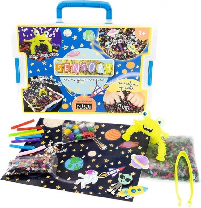 Piasek kinetyczny w skrzynce Sensory Kosmos