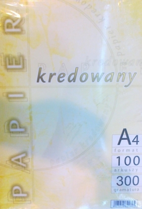 Papier kredowy Kreska A4 100k. 300g