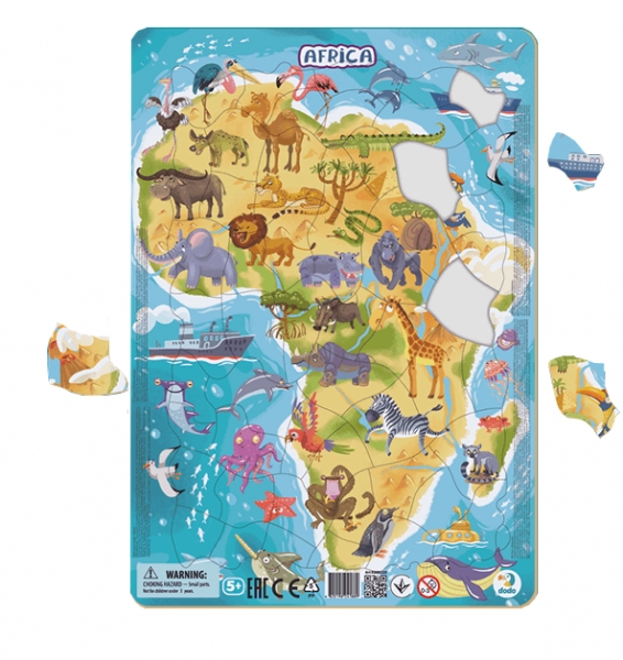 Puzzle ramkowe 53: Afryka (DOPR300175)
