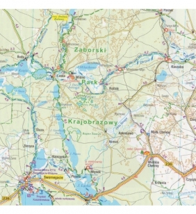 Kaszuby dla aktywnych, 1:100 000 - mapa turystyczna wodoodporna - Opracowanie zbiorowe
