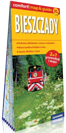 Bieszczady laminowany map&guide XL (2w1: przewodnik i mapa)