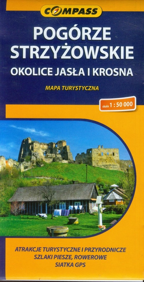 Pogórze Strzyżowskie mapa turystyczna 1:50 000