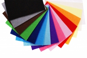 Filc dekoracyjny impregnowany Happy Color - 20x30cm, 4mm, 5 ark. - niebieski nr 35