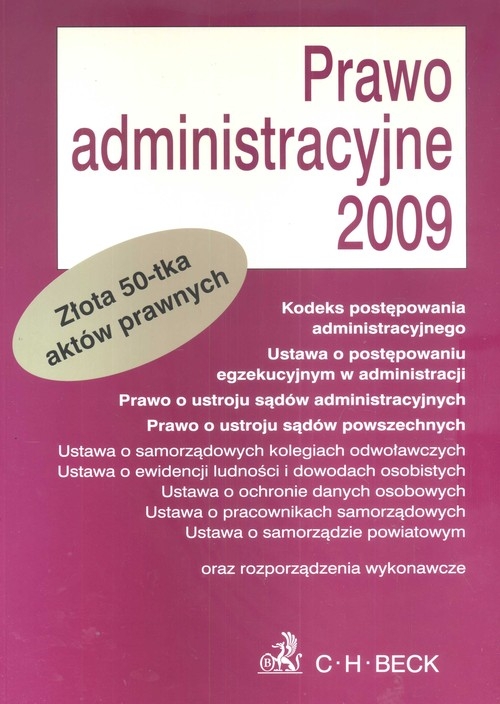 Prawo administracyjne 2009 Teksty ustaw