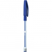 Długopis z gripem Basic One Color - niebieski, 1 szt