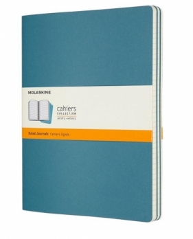 Zestaw 3 zeszytów Cahier Journals 19x25 linie blue