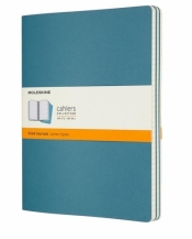 Zestaw 3 zeszytów Cahier Journals 19x25 linie blue