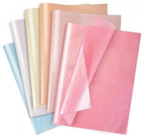 Bibuła pastelowa perłowa 50x35cm 30arkuszy