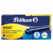 Naboje długie Pelikan 4001 GTP/5, 5 szt. - niebiesko-czarne (310607)