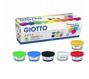 Farby do malowania palcami Giotto, 6x100ml