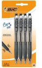 Długopis Bu3 grip 1,0mm czarny 4szt BIC