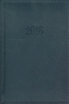 Kalendarz 2016 Książkowy dzienny B6 Lux granatowy - <br />