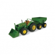 John Deere - Traktor z przyczepą światło/dźwięk (46260)