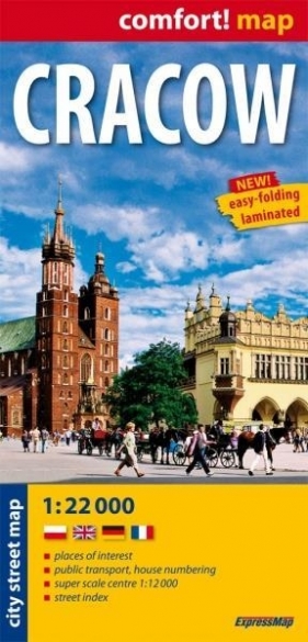 Cracow city street map - <br />