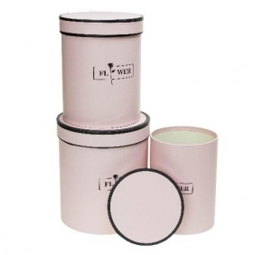 Pudełko Flower Box 3szt różowy ROZETTE