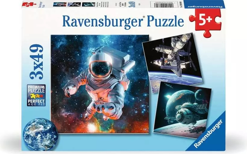 <img src='https://webimage.pl/pics/606/8/d4005555008606-5.png' style='height:440px' /> Ravensburger, Puzzle 3x49: Kosmiczna przygoda (12000860)