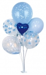 Zestaw balonów niebieski 7szt mix PARTY GO Zestaw balonów PARTY GO, 85cm, 7 szt., niebieskie