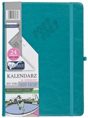 Kalendarz 2027/2028 24 miesięczny B5 tygodniowy Hip Hop - turkusowy