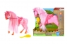 Koń duży w kolorze różowym ze szczotką