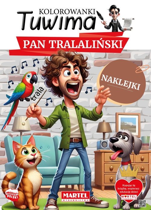 Kolorowanki Tuwima. Pan Tralaliński z naklejkami