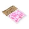  Dekoracje pompony 1cm różowe 120szt