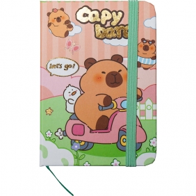 Notes z twardą okładką A7/80k - Kapibara, 1 szt