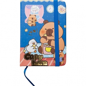 Notes z twardą okładką A7/80k - Kapibara, 1 szt