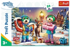 Puzzle Maxi 24 - Zimowy czas z Treflikami